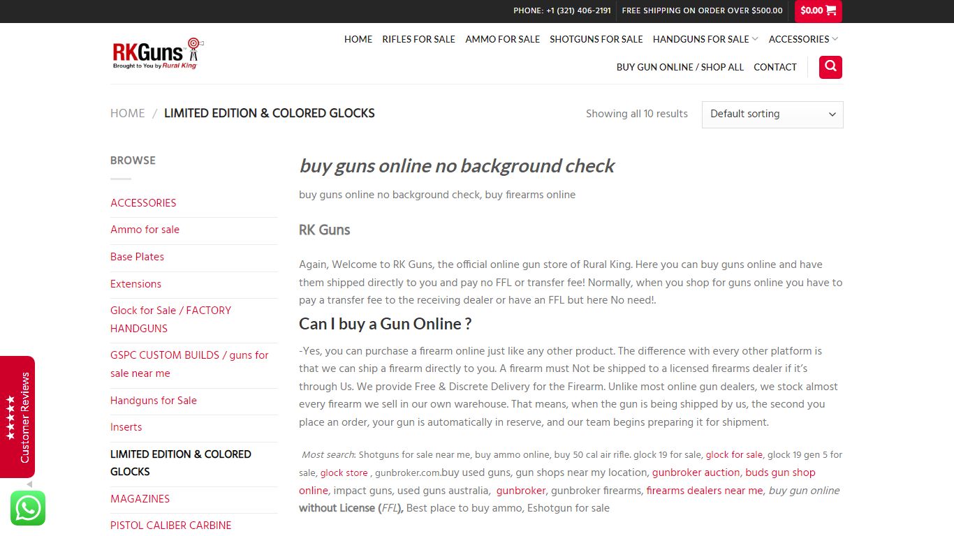 buy guns online no background check